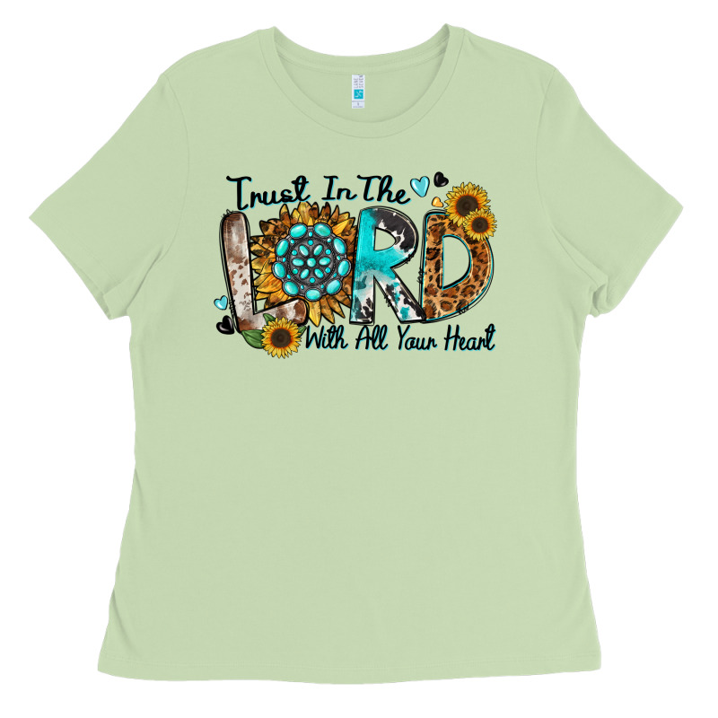 Trust In The Lord With All Your Heart Ladies Tee by Zillion Design Studio | Teevron