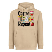 Mushroom coffee teach repeat Heavyweight Hoodie - BarkalooDesign