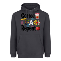 Smoke coffee teach repeat Heavyweight Hoodie - BarkalooDesign