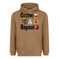 Toasted Coconut coffee teach repeat Heavyweight Hoodie - BarkalooDesign