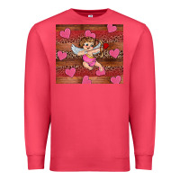 Cardinal valentine's day cupid heart Premium Sweatshirt - RanaPortraitStore