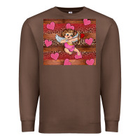 Chestnut valentine's day cupid heart Premium Sweatshirt - RanaPortraitStore