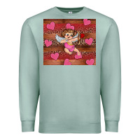 Seafoam valentine's day cupid heart Premium Sweatshirt - RanaPortraitStore