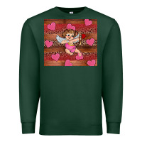 Sports Green valentine's day cupid heart Premium Sweatshirt - RanaPortraitStore
