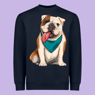 English Bulldog Heavyweight Sweatshirt Designed By Artiststas