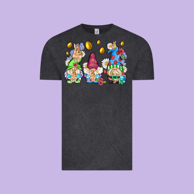 Easter Gnome With Eggs Vintage Tee Designed By Adodesignshop