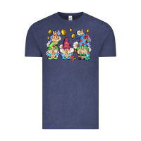 Vintage Denim easter gnome with eggs Vintage Tee - AdoDesignShop