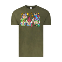 Vintage Olive easter gnome with eggs Vintage Tee - AdoDesignShop