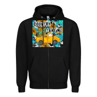 Black country roads take me home Zipper Hoodie - MaliasSmallBusiness