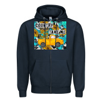 Navy country roads take me home Zipper Hoodie - MaliasSmallBusiness