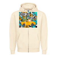 Sandshell country roads take me home Zipper Hoodie - MaliasSmallBusiness