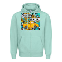 Seafoam country roads take me home Zipper Hoodie - MaliasSmallBusiness