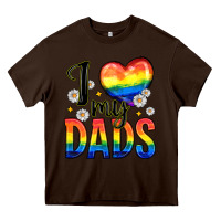 Chocolate Brown i love my dads Heavy Core Tee - Zillion Design Studio