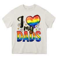 Cream i love my dads Heavy Core Tee - Zillion Design Studio