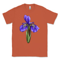 Copper Iris Flower Illustrations Classic Tee - LillyAllenDesigns