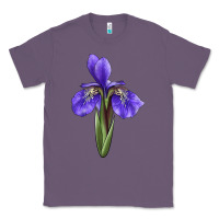 Lavender Iris Flower Illustrations Classic Tee - LillyAllenDesigns