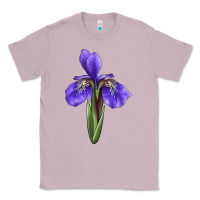 Lilac Iris Flower Illustrations Classic Tee - LillyAllenDesigns