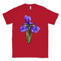 Red Iris Flower Illustrations Classic Tee - LillyAllenDesigns
