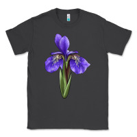 Smoke Iris Flower Illustrations Classic Tee - LillyAllenDesigns