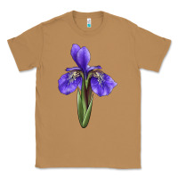 Toasted Coconut Iris Flower Illustrations Classic Tee - LillyAllenDesigns