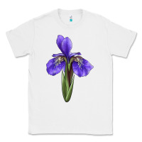 White Iris Flower Illustrations Classic Tee - LillyAllenDesigns