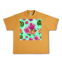 Peanut Butter floral background Urban Heavy Tee - BundleAndBundleShop