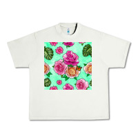 Pistachio floral background Urban Heavy Tee - BundleAndBundleShop