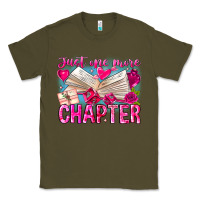 Army Green Just One More Chapter Classic Tee - CowhideDigitalArt