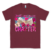 Burgundy Just One More Chapter Classic Tee - CowhideDigitalArt