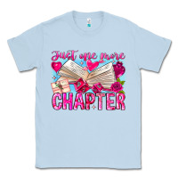 Dusty Blue Just One More Chapter Classic Tee - CowhideDigitalArt