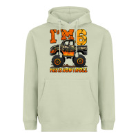 Matcha i'm six this is how i roll monster truck birthday Heavyweight Hoodie - Jasminsmagicworld