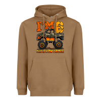 Toasted Coconut i'm six this is how i roll monster truck birthday Heavyweight Hoodie - Jasminsmagicworld