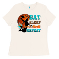 Bone eat sleep basketball repeat Ladies Tee - texasbilliewilder