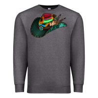Charcoal Heather Aztec Sunflower Cowboy Hat Premium Sweatshirt - Bettercallsaul