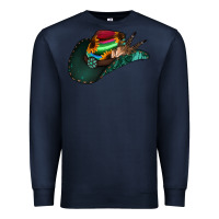 Navy Aztec Sunflower Cowboy Hat Premium Sweatshirt - Bettercallsaul