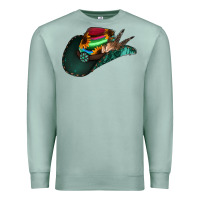 Seafoam Aztec Sunflower Cowboy Hat Premium Sweatshirt - Bettercallsaul