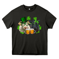 Asphalt st. patrick's day charolais and black angus cows Heavy Core Tee - RanaPortraitStore