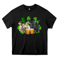 Black st. patrick's day charolais and black angus cows Heavy Core Tee - RanaPortraitStore