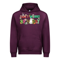 Mauve Wine Don't worry be hoppy Easter Day Urban Hoodie - HowdyJamesFarm