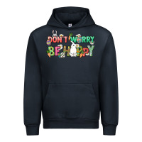 Navy Don't worry be hoppy Easter Day Urban Hoodie - HowdyJamesFarm