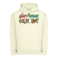 Pigment Pistachio Don't worry be hoppy Easter Day Urban Hoodie - HowdyJamesFarm