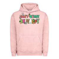 Pigment Salmon Don't worry be hoppy Easter Day Urban Hoodie - HowdyJamesFarm