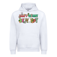 White Don't worry be hoppy Easter Day Urban Hoodie - HowdyJamesFarm