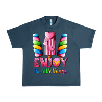 Midnight Navy enjoy the little things Urban Heavy Tee - AdoDesignShop