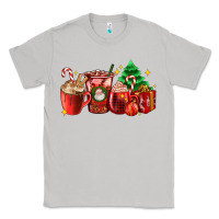 Moon Dust Christmas coffee cups with gift and Christmas tree Classic Tee - AdoDesignShop