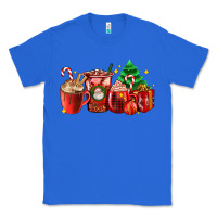 True Royal Christmas coffee cups with gift and Christmas tree Classic Tee - AdoDesignShop