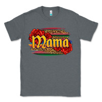 Charcoal Heather Latina mama with serape and roses Classic Tee - Jasminsmagicworld