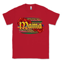 Red Latina mama with serape and roses Classic Tee - Jasminsmagicworld
