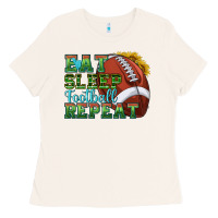 Bone eat sleep football repeat Ladies Tee - texasbilliewilder
