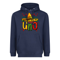 Navy uno my first mexican birthday Heavyweight Hoodie - Jasminsmagicworld